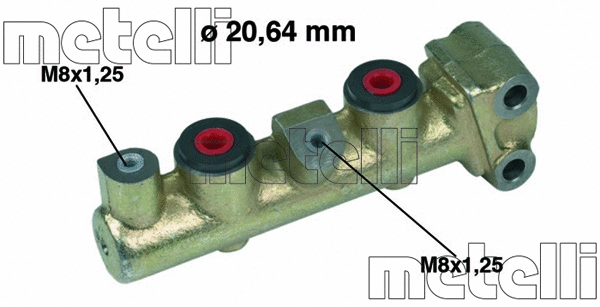 05-0038 METELLI Главный тормозной цилиндр (фото 1)