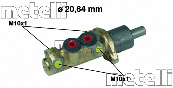 05-0039 METELLI Главный тормозной цилиндр (фото 1)