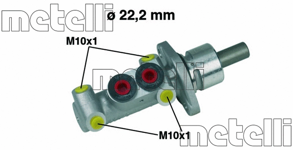 05-0302 METELLI Главный тормозной цилиндр (фото 1)