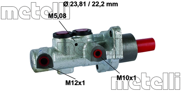 05-0518 METELLI Главный тормозной цилиндр (фото 1)