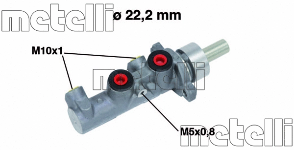 05-0670 METELLI Главный тормозной цилиндр (фото 1)