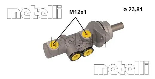 05-1142 METELLI Главный тормозной цилиндр (фото 1)