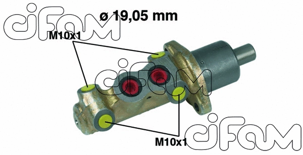 202-231 CIFAM Главный тормозной цилиндр (фото 1)