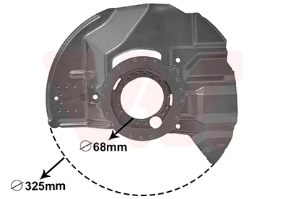0646372 VAN WEZEL Отражатель, диск тормозного механизма (фото 1)