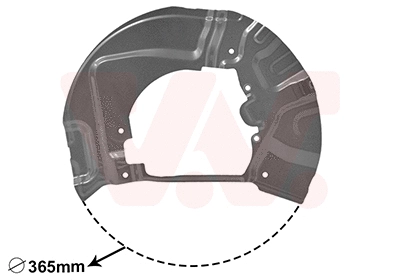 0655372 VAN WEZEL Отражатель, диск тормозного механизма (фото 1)