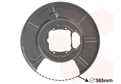 0655373 VAN WEZEL Отражатель, диск тормозного механизма (фото 1)