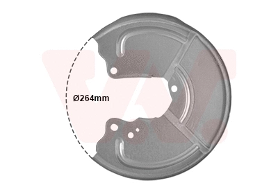 1754373 VAN WEZEL Отражатель, диск тормозного механизма (фото 1)