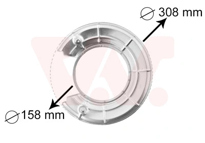 3766373 VAN WEZEL Отражатель, диск тормозного механизма (фото 1)