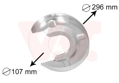 5874373 VAN WEZEL Отражатель, диск тормозного механизма (фото 1)