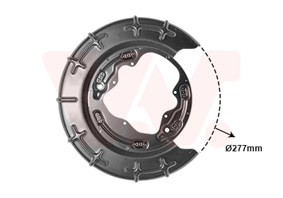 8207374 VAN WEZEL Отражатель, диск тормозного механизма (фото 1)