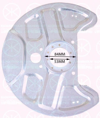 9040371 KLOKKERHOLM Отражатель, диск тормозного механизма (фото 1)