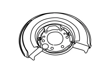 140851 WXQP Отражатель, диск тормозного механизма (фото 1)