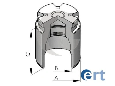 150574-C ERT Поршень, корпус скобы тормоза (фото 1)