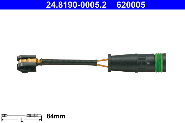 24.8190-0005.2 ATE Сигнализатор, износ тормозных колодок (фото 1)