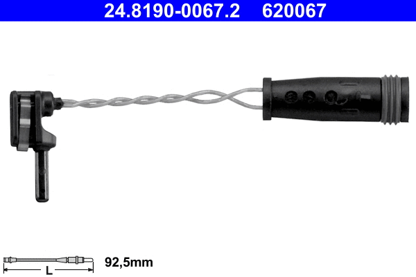 24.8190-0067.2 ATE Сигнализатор, износ тормозных колодок (фото 1)