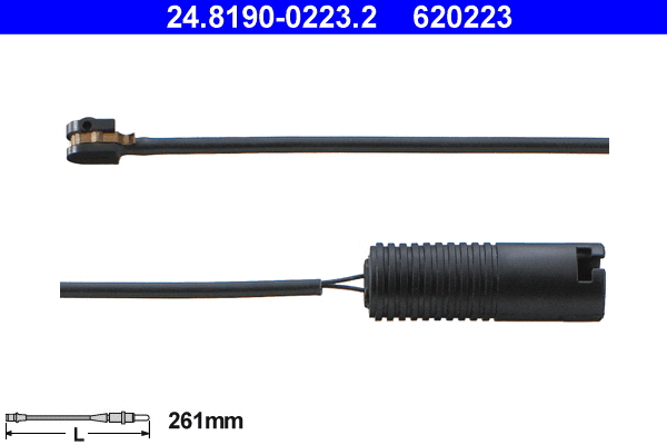 24.8190-0223.2 ATE Сигнализатор, износ тормозных колодок (фото 1)
