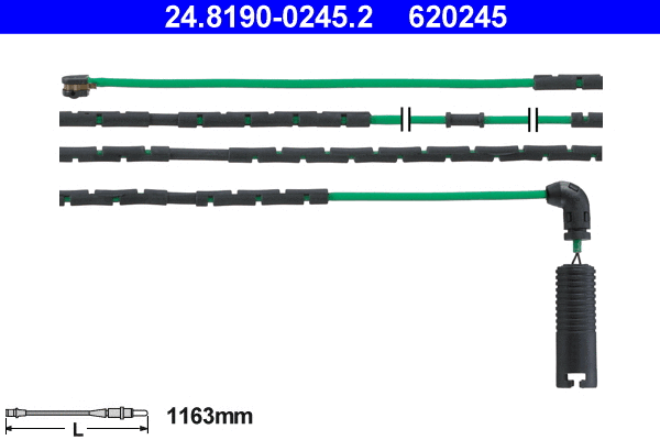 24.8190-0245.2 ATE Сигнализатор, износ тормозных колодок (фото 1)