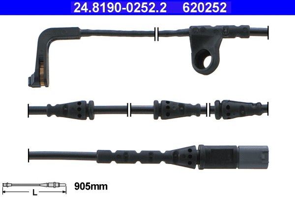 24.8190-0252.2 ATE Сигнализатор, износ тормозных колодок (фото 1)