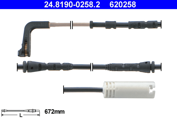 24.8190-0258.2 ATE Сигнализатор, износ тормозных колодок (фото 1)