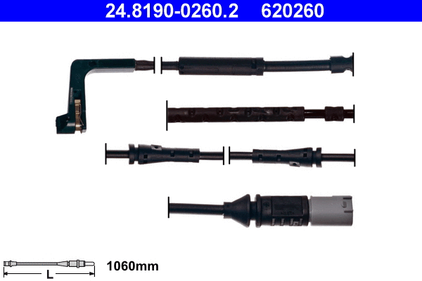 24.8190-0260.2 ATE Сигнализатор, износ тормозных колодок (фото 1)