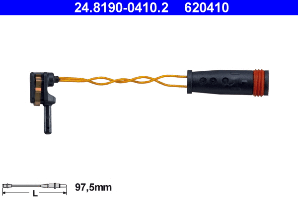 24.8190-0410.2 ATE Сигнализатор, износ тормозных колодок (фото 1)