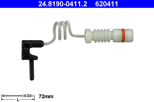 24.8190-0411.2 ATE Сигнализатор, износ тормозных колодок (фото 1)