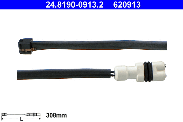 24.8190-0913.2 ATE Сигнализатор, износ тормозных колодок (фото 1)