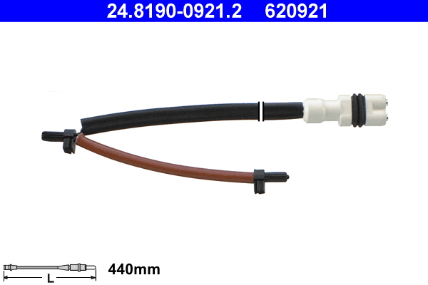 24.8190-0921.2 ATE Сигнализатор, износ тормозных колодок (фото 1)