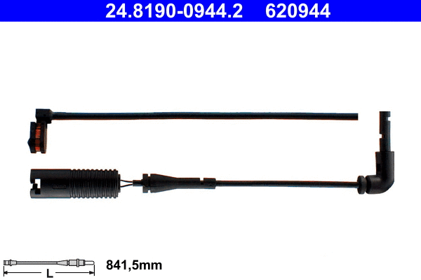 24.8190-0944.2 ATE Сигнализатор, износ тормозных колодок (фото 1)
