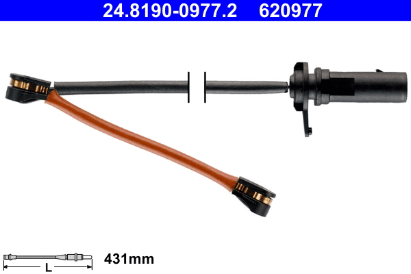 24.8190-0977.2 ATE Сигнализатор, износ тормозных колодок (фото 1)