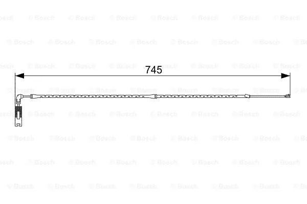 1 987 473 000 BOSCH Сигнализатор, износ тормозных колодок (фото 1)