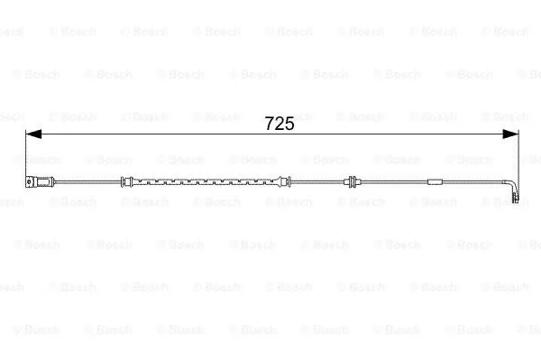 1 987 473 017 BOSCH Сигнализатор, износ тормозных колодок (фото 1)