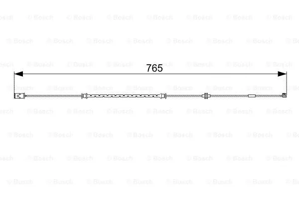 1 987 473 018 BOSCH Сигнализатор, износ тормозных колодок (фото 1)