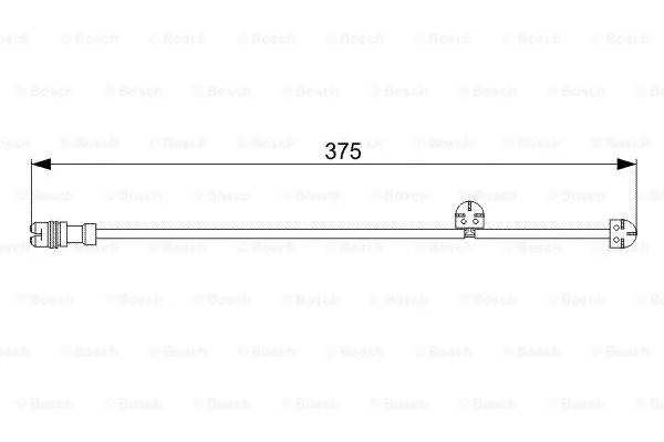 1 987 473 024 BOSCH Сигнализатор, износ тормозных колодок (фото 1)