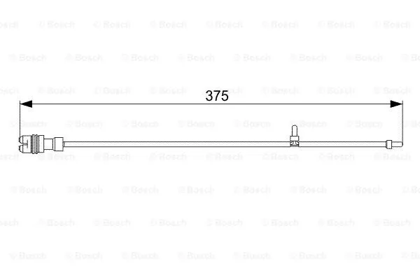 1 987 473 035 BOSCH Сигнализатор, износ тормозных колодок (фото 1)