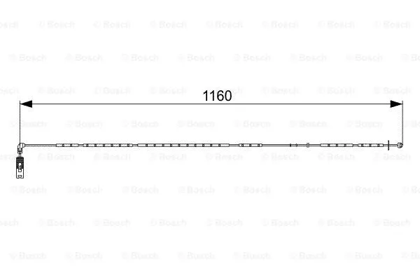 1 987 473 048 BOSCH Сигнализатор, износ тормозных колодок (фото 1)