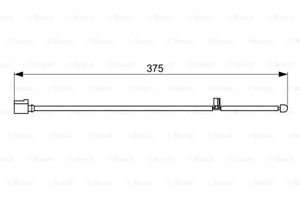 1 987 473 067 BOSCH Сигнализатор, износ тормозных колодок (фото 1)