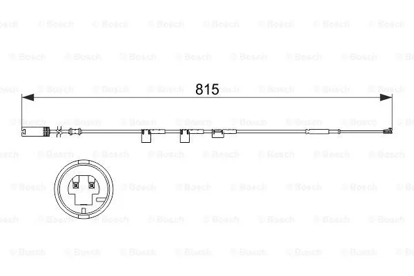 1 987 473 524 BOSCH Сигнализатор, износ тормозных колодок (фото 1)