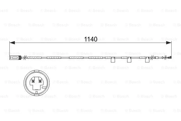 1 987 473 525 BOSCH Сигнализатор, износ тормозных колодок (фото 1)