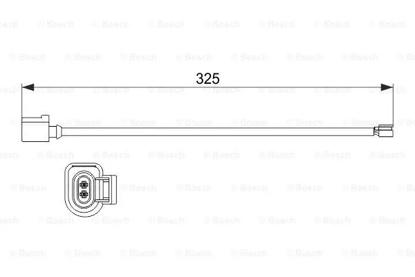 1 987 473 529 BOSCH Сигнализатор, износ тормозных колодок (фото 1)
