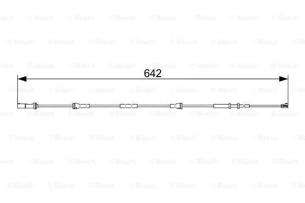 1 987 473 544 BOSCH Сигнализатор, износ тормозных колодок (фото 2)