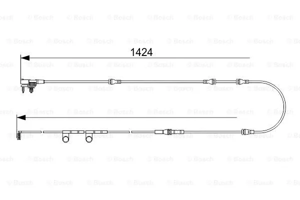 1 987 473 563 BOSCH Сигнализатор, износ тормозных колодок (фото 1)