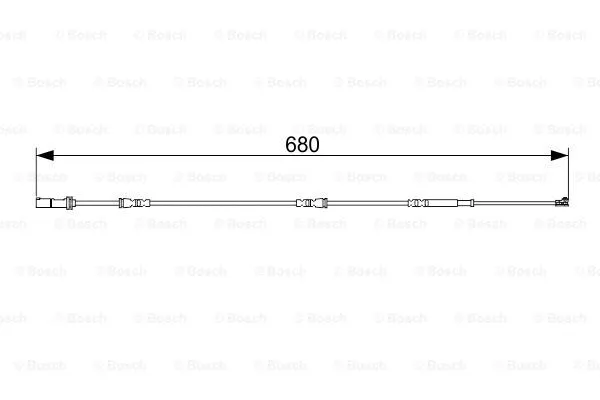 1 987 473 568 BOSCH Сигнализатор, износ тормозных колодок (фото 1)