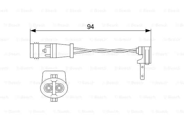 1 987 474 553 BOSCH Сигнализатор, износ тормозных колодок (фото 1)