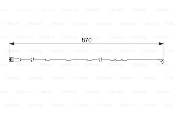 1 987 474 578 BOSCH Сигнализатор, износ тормозных колодок (фото 1)