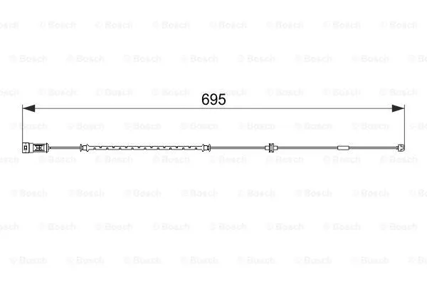 1 987 474 585 BOSCH Сигнализатор, износ тормозных колодок (фото 1)