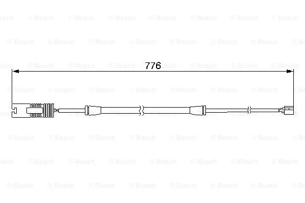 1 987 474 925 BOSCH Сигнализатор, износ тормозных колодок (фото 1)