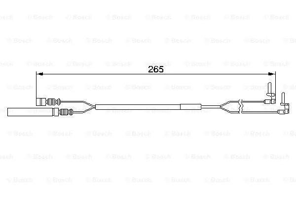 1 987 474 967 BOSCH Сигнализатор, износ тормозных колодок (фото 1)