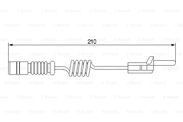 1 987 474 969 BOSCH Сигнализатор, износ тормозных колодок (фото 1)