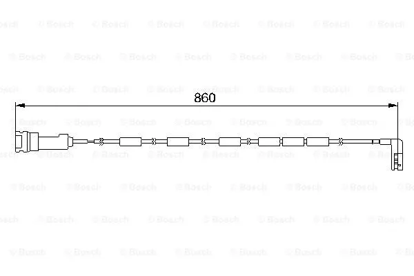1 987 474 970 BOSCH Сигнализатор, износ тормозных колодок (фото 1)